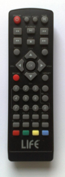 Replacement remote control for Mindtech DIGIMINDREGULARMT-DVBT1X7