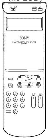 Аналог пульта ДУ для Sony RMT-V174(VCR)