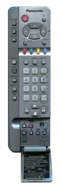 Replacement remote control for Panasonic EUR511281