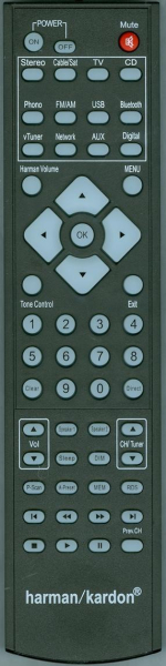 Replacement remote control for Harman Kardon HK-3700,HK-3770