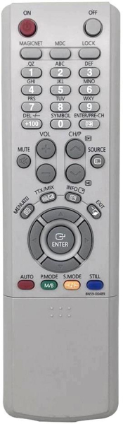 Replacement remote for Samsung 320PX, SYNCMASTER 400PN, SYNCM460P