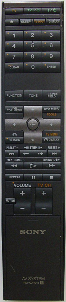 Replacement remote control for Sony RM-ADP018