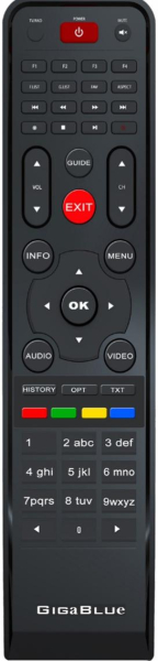 Replacement remote control for Gigablue UHD-IP4K
