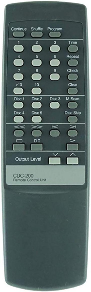 Replacement remote control for Nakamichi CDC-300