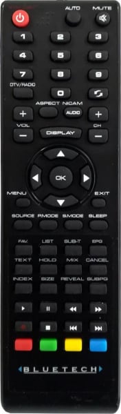 Replacement remote control for Bluetech TQT03210