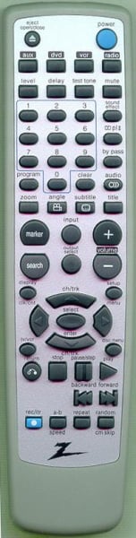 Replacement remote for Zenith XBS245, XBS344, 6711R2N079A