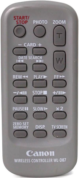 Replacement remote for Canon D830752000, WLD87, HV30, VIXIA HV30, HV20