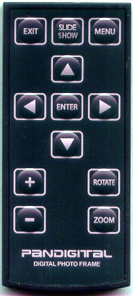 Replacement remote for PANDIGITAL PI7002AW, PI9001DW, PI1056DW, PAN105B