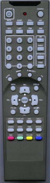 Ersättande fjärrkontroll till Bluesky PDP4201HD
