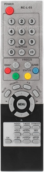 Replacement remote control for Easy Living RC-L03