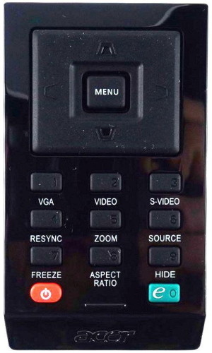 Ersättande fjärrkontroll till Acer VZ.JBU00.001