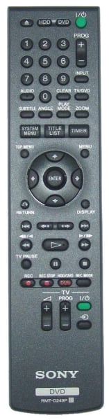 Ersättande fjärrkontroll till Sony RDR-DC200