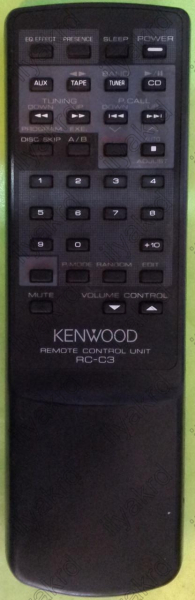 Replacement remote control for Kenwood RXD-C3L