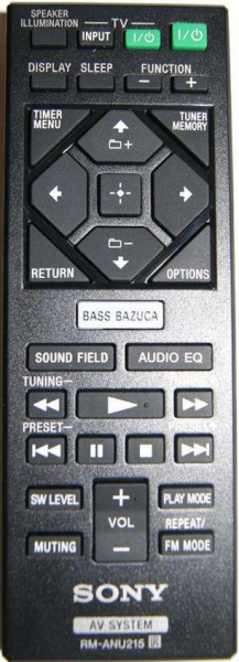 Replacement remote control for Sony 149289811