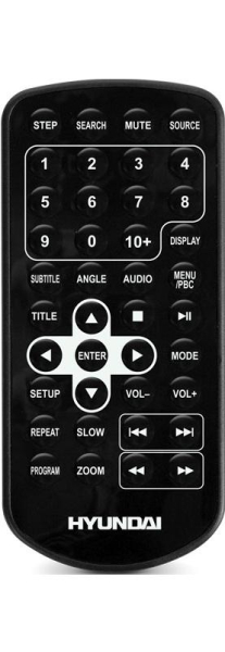 Replacement remote control for Hyundai H-LCDVD713