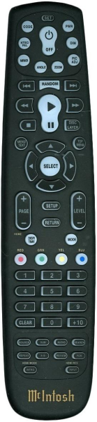 Replacement remote control for Mcintosh MVP891