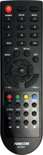 Replacement remote control for Samux MINIX SCART