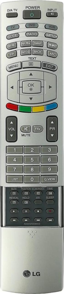 Replacement remote control for LG RT-42L230