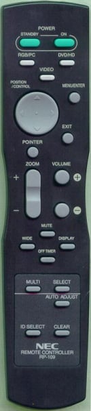 替换的遥控器用于 Nec PX42VR5HA, PX61XM2A, PX42XM3A, 50MX3