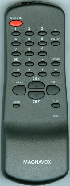 替换的遥控器用于 Magnavox TB100MG9, NA387UD