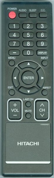 Replacement remote for Hitachi 076R0SN021, L40A105, L40A105A, L32A104