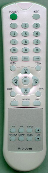替换的遥控器用于 Pdi P20LCD, P23LCD MASTER, PD108312, 510-004B