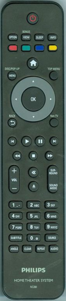 替换的遥控器用于 Philips HTS3306F7, HTS3106F7, HTS5506F7
