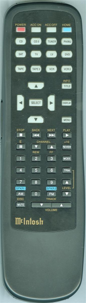 替换的遥控器用于 Mcintosh C2200, HR044