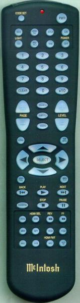 Replacement remote for Mcintosh MCD301,12106500
