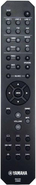 Replacement remote for Yamaha RAX30 ZG93630 R-S201
