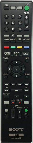 Replacement remote control for Sony SVR-HDT500