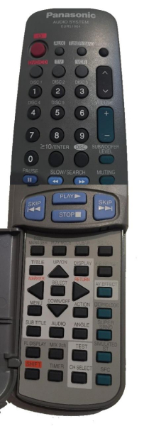 Replacement remote control for Panasonic TZ-S4E K001(VCR)