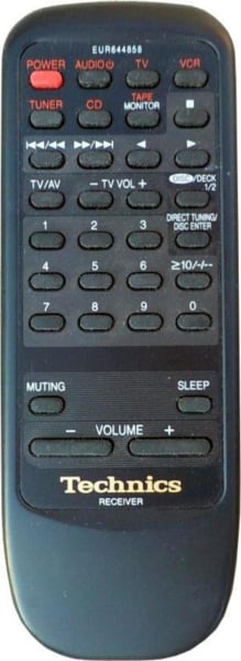 替换的遥控器用于 Technics SAG68, EUR643852, SAEX300, SAEX500