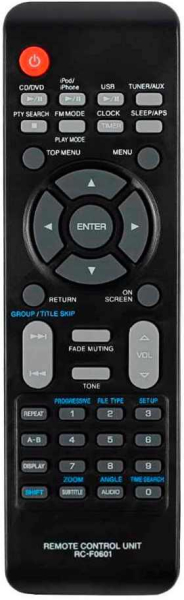 Replacement remote control for Kenwood RDN616