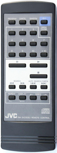 Replacement remote control for JVC XL-Z232