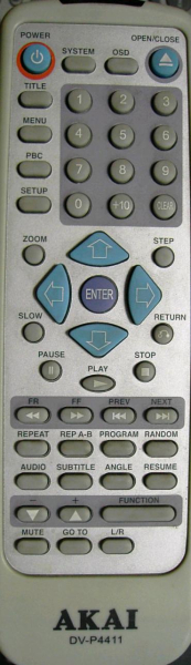 Replacement remote control for Quadro DVD705DivX